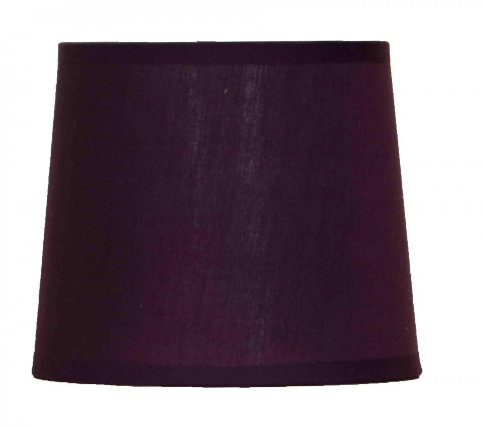 Abat-jour en tissu violet (D.18xH.15cm)