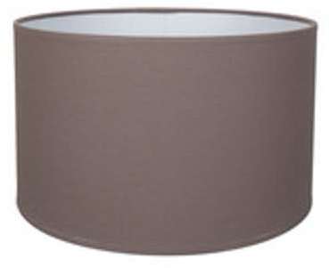 Abat jour cylindre en coton toiline Sweet Brun taupe Abat jour cylindre en coton