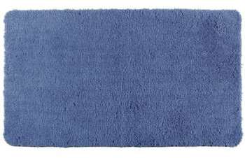 Wenko - Tapis de bain Poly poil haut bleu - 60x90 cm Wenko - Tapis de bain Poly