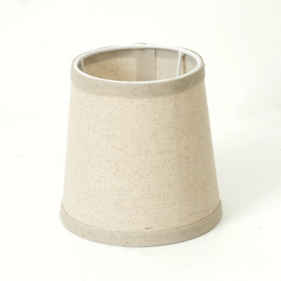 Abat-jour conique beige en tissu - Clelia