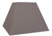 Abat jour carré en coton toiline Loft Brun taupe 42cm Abat jour carré en coton toiline