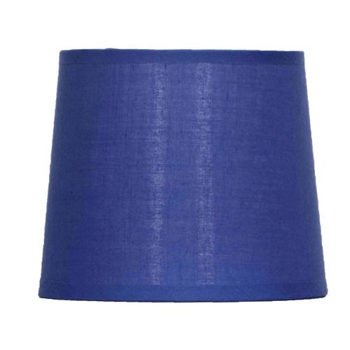 Abat-jour en tissu bleu (D.18xH.15cm)