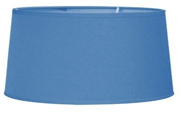 Abat-jour en tissu bleuet (D.35xH.19cm)