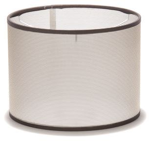 Abat-jour cylindrique à rayures coloris cuivre D20
