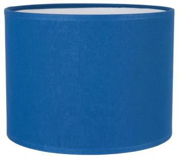 Abat jour cylindre en coton toiline Cotton Bleu roi Abat jour cylindre en coton