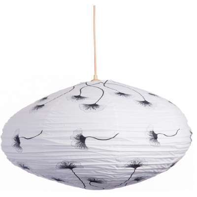 Suspension ovale 80cm Gingko black Suspension ovale 80cm Gingko