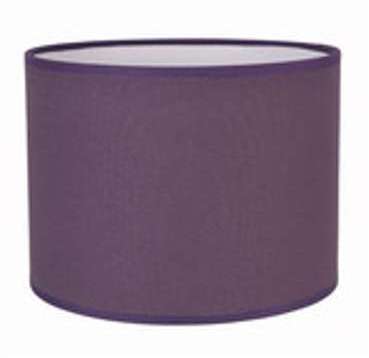 Abat jour cylindre en coton toiline Cotton Figue 40cm Abat jour cylindre en coton