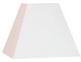 Abat jour carré en coton toiline Loft Blanc cassé 32cm Abat jour carré en coton toiline
