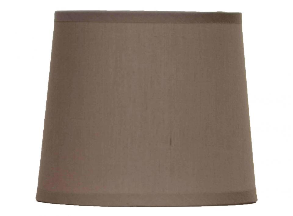 Abat-jour en tissu taupe (D.18xH.15cm)
