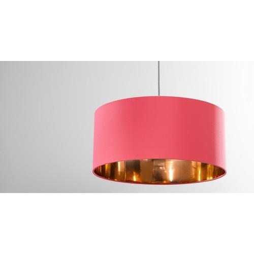 Hue, abat-jour, corail et cuivre
