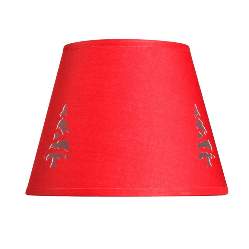 Abat-jour rouge Sapin Ø16 cm