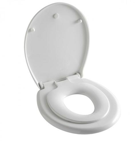 Abattant pour adulte et enfant Bambino Blanc PLANETE Abattant pour adulte et enfant