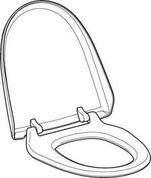 Geberit - WC-Sitz und WC-Deckel weiß-alpin zu Aqua