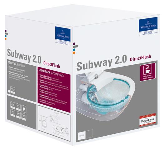 Villeroy & Boch Subway 2.0 - Combipack Cuvette à f