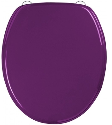 Abattant wc uni en mdf Prune Violet PLANETE BAIN - Abattant wc uni en mdf Prune