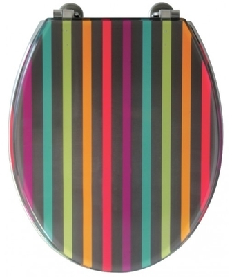 Abattant multicolore moderne Multicolore PLANETE BAIN Abattant multicolore moderne