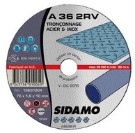 10 disques à ébarber plat - D.76 x 4.8 x 10 mm A24