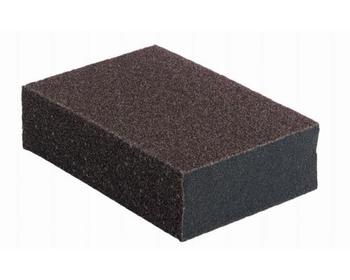 Eponge abrasive 4 faces 70x100x25 mm grain 100 Eponge abrasive 4 faces 70x100x25