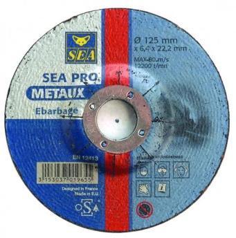 Disque à ébarber Pro métaux 125x6,4mm SEA