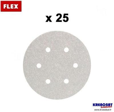 Papier abrasif velcro perforé 6 trous GRAIN 180 po