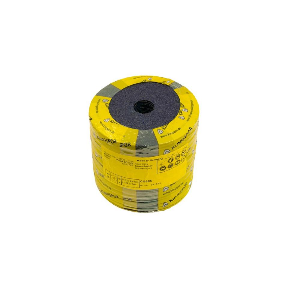50 disques fibres zirconium CS 565 D. 115 x 22 mm