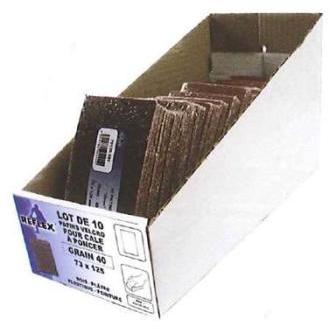 Lot de 10 patins velcro longueur 73 mm hauteur 125 Lot de 10 patins velcro longueur