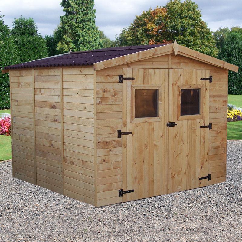 Abri de jardin en bois 5,76m², 16mm avec plancher