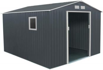Abri de jardin métal 8 84m PLUS anthracite kit d ancrage Abri de jardin métal 8 84m