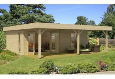 Chalet en bois BRAGA 27 - 44 mm
