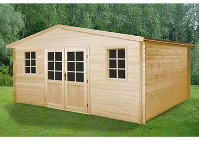 Abri de jardin Madeira 4,95x3,98m bois - PULLY
