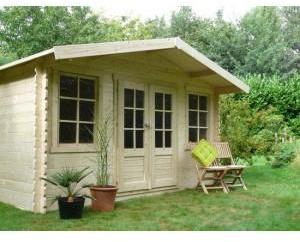 Abri de jardin en bois DOLE 11.5 m2 Ep.28 mm