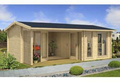 Chalet en bois MONTE CARLO 17 - 44mm