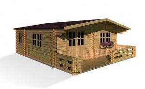 Abri de jardin Semi-habitable Bois Lipki 32,38 m