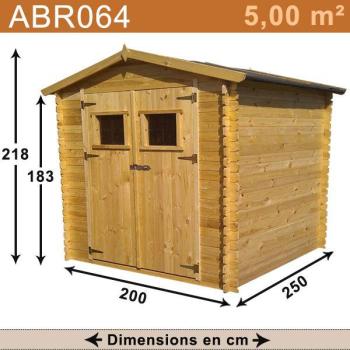 Promo - Abri de jardin bois 5 00 m2 Promo - Abri de jardin bois