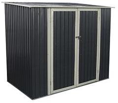 Abri de jardin en métal GRANT 3,3 m² gris anthraci