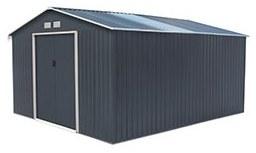 Abri de jardin en métal 12.99 m² et kit dancrage