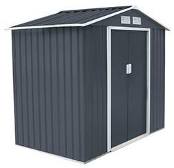 Abri de jardin en métal 2.71 m² et kit dancrage o