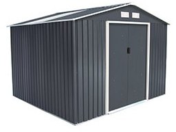 Abri de jardin en métal 5.29 m² et kit dancrage o