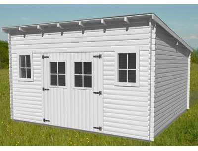 Abri de jardin en bois 3x3m + 5L de lasure chêne c