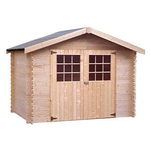 Abri de jardin bois 8,9 M² FLODOVRAK en 28 mm DECO