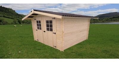 Abri de jardin en bois 2.50x2.50m (6.25m2)