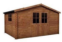 Abri de jardin bois SAULIEU 12 m² traité autoclave