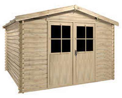 Abri de jardin en bois LEON 28 mm 9,5 m²