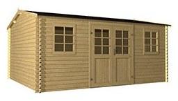 Chalet de jardin en bois VARDUN 19.5 m²