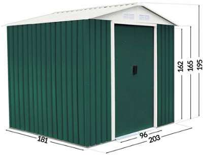ABRI DE JARDIN METAL ROSAS - 4,07 M² - HABITAT ET