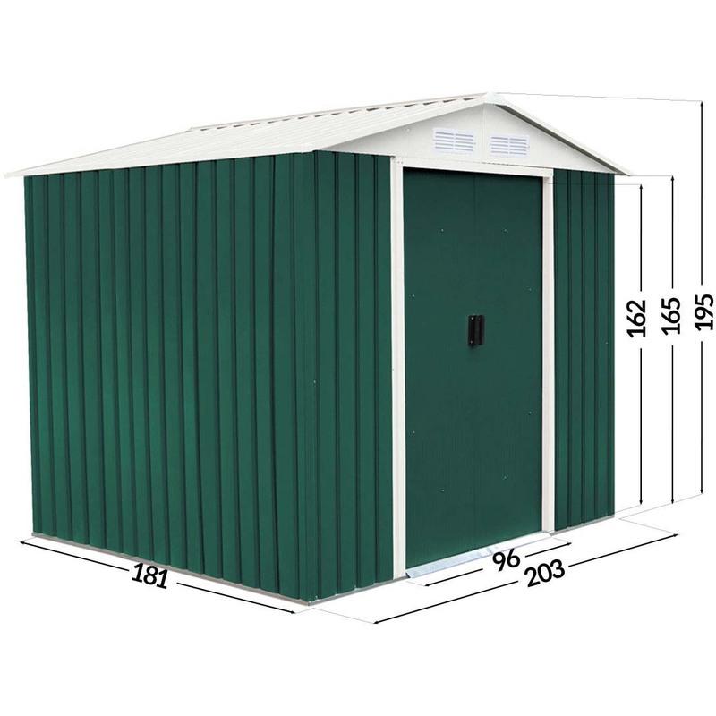 ABRI DE JARDIN METAL ROSAS - 4,07 M² - HABITAT ET