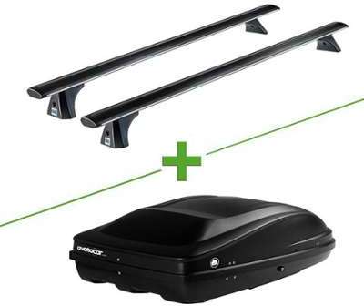 Pack barres et coffre de toit Cruz Pack Airo Dark