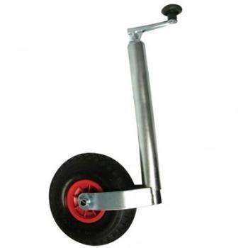 Roue jockey gonflable