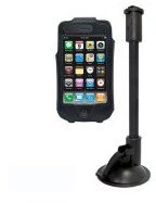 Support pare-brise pour iPhone 3 4 avec housse cuir Support pare-brise pour iPhone