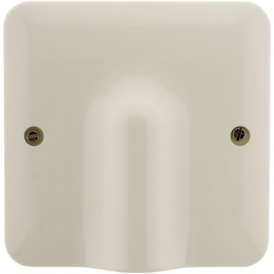 Plaque sortie de câble 32A 100 x 100 mm + serre câ